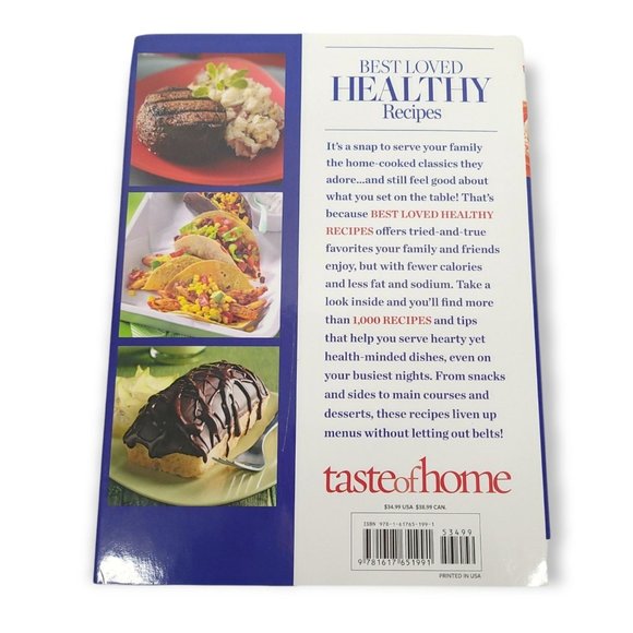 Readers Digest Taste Of Home Best Loved Healthy Recipes Hardcover Cookbook - Picture 2 of 12